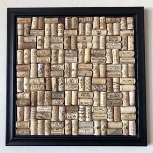 Large wine cork board square